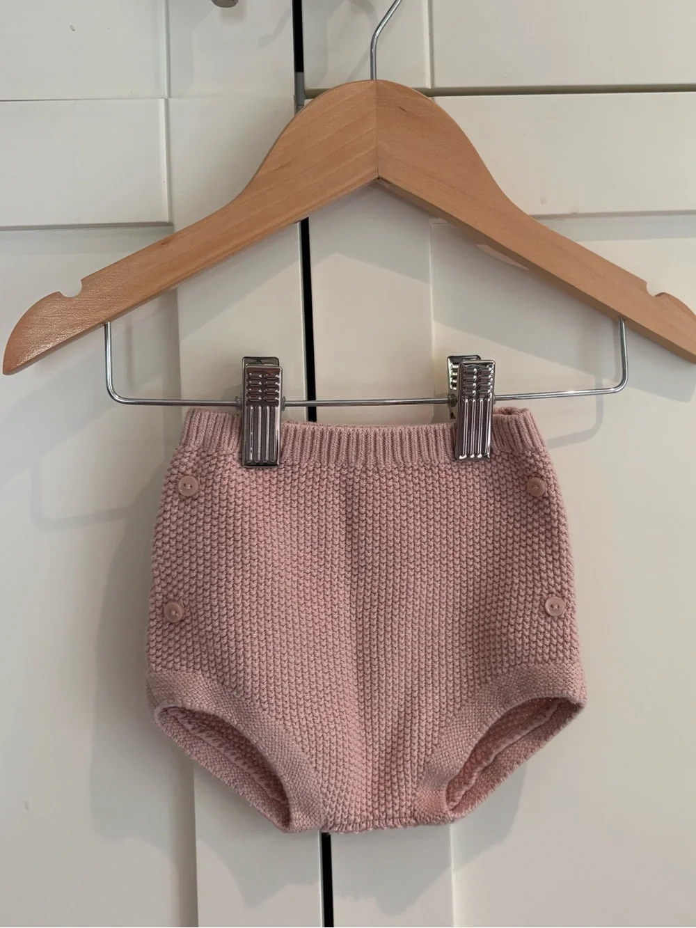 Zara Knit Baby Bloomers 3-6 months Shorts - Pink - Picture 1 of 4